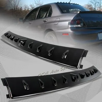 For Mitsubishi Lancer EVO 8 9 Glossy Black Shark Fin Rear Roof Vortex Spoiler • $34.99