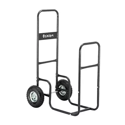 Firewood Cart 220LBS With Large Wheels Fireplace Log Rolling Caddy Hauler Wood • $62.10