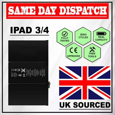 £13.79 • Buy Genuine IPARTS®  Battery Replacement For IPad 3 And 4 UK 