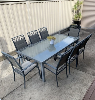 $640 • Buy 9 Piece Outdoor Dining Setting