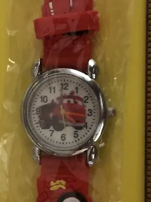 Collectible DISNEY  PIXAR CARS Analog Watch RED The Fire Truck New • $9.96