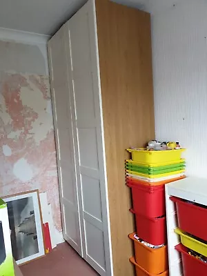 £6.50 • Buy Ikea Pax Bergsbo Double Wardrobe 236 X 100 X 60cm