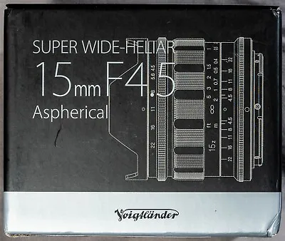 Voigtlander 15mm F4.5 Super Wide-Heliar Aspherical - For Nikon Z Mount • $549.99