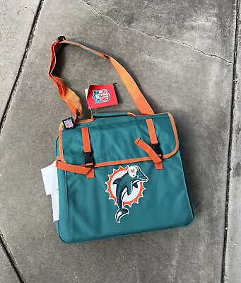 Miami Dolphins Portable Folding Stadium Padded Seat With Storage And Cup Holder • $15