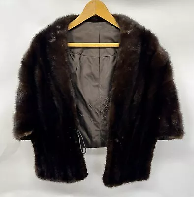 Vintage Brown Mink Fur Stole Wrap • $40