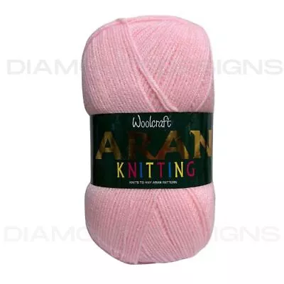 ❤ Aran Wool 400g Woolcraft Knitting Yarn Acrylic 20+ Colours UK SELLER FREE P+P • £10.75