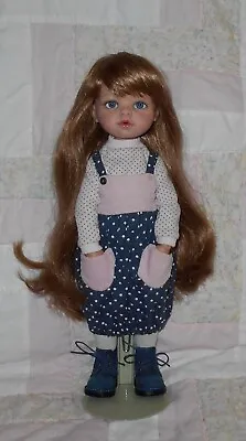 Kemper DANIELLE Doll Wig SIZE 8/9 AUBURN Long Wavy Hair & Full Bangs (NO GLUE) • $9.99