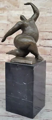 Mid Century Style Modern Abstract Bronze Sculpture Dancer Milo Signed Artwork NR • $129.50