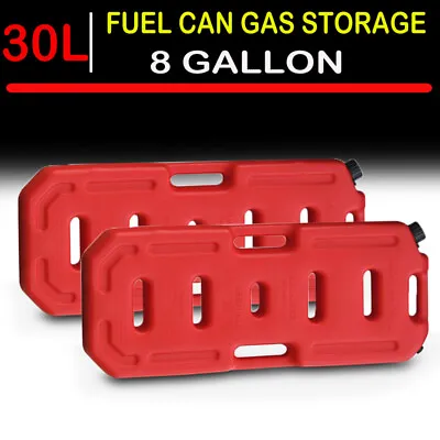2x 8 Gallon Fuel Pack Gas Jer Ry Can Spare Fuel Container Off Road Fits Jeep • $249.99