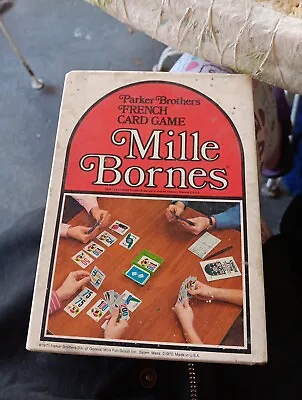 VINTAGE Mille Bornes French Auto Race Card Game Parker Brothers 1971 Complete • $1.29