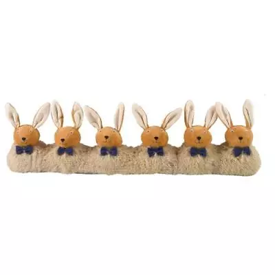 Novelty Draught Excluder Decorative Fabric Door Stop Cushion Rabbits Design • £26.49