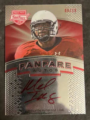 2012 Press Pass Fanfair Autos Melvin Ingram 9/10 • $25