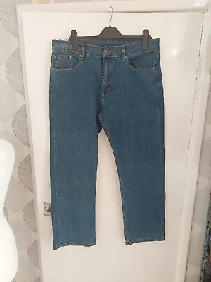 £6.50 • Buy Mens 'BHS.....Atlantic Bay' Straight Leg Jeans. Zip Up. Pockets. Blue. Size 36S