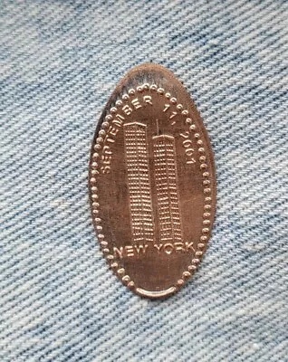 Rare Elongated Penny Press Coin New York Twin Towers World Trade Center 2001 • $8.99