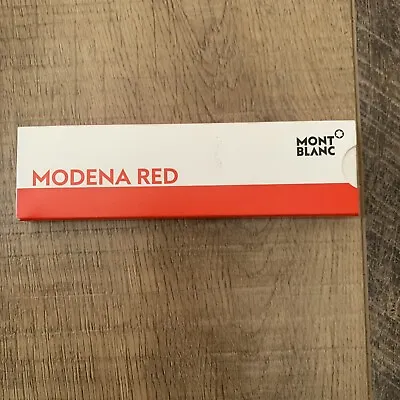 $25 • Buy 2 Montblanc  Rollerball  Pen Refills Modena Red  Medium Pt  New In Box 124517