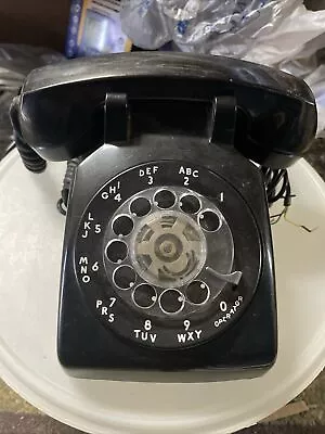 Vintage Western Electric/Bell System Black Rotary Dial CD 500 9-66 Desk Phone • $34.99