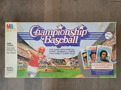 1984 Milton Bradley Championship Baseball Board Game + 29 Cards  • $199.99