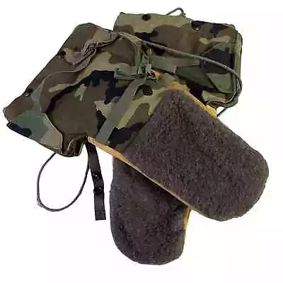 NOS US Military Woodland Camo Extreme Cold Weather Mittens W/ Liners Small Glove • $34.99