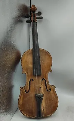 Vintage Homemade Folk Stradivarius 4/4 Violin For Repair • $129.99