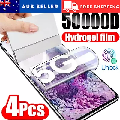 4Pcs Hydrogel Film Screen Protector For Samsung Galaxy S24 S23 S22 Ultra A34 A54 • $12.90