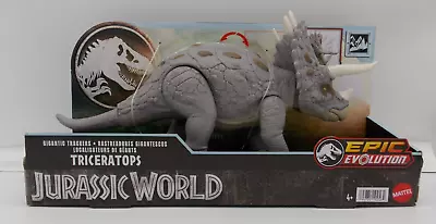 Jurassic World Gigantic Trackers Triceratops Epic Evolution Dinosaur Figure • $29.99