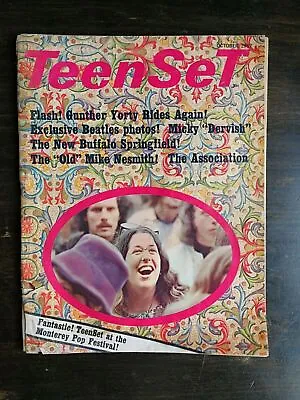Teen Set Magazine October 1967 - Monterey Pop Festival - Mama Cass - The Beatles • $49.99