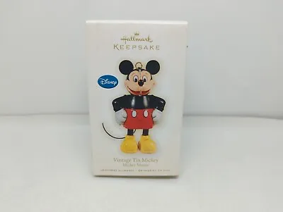 Hallmark Keepsake Ornament Vintage Tin Mickey Mouse Disney 2009 Boxes Have Wear • $5.95