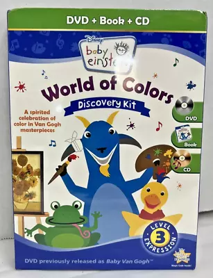 Brand New Sealed Baby Einstein World Of Colors Discovery Kit DVD Book And CD • $7