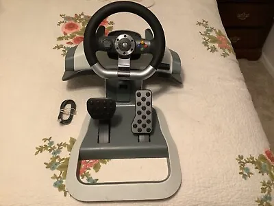 Microsoft Xbox 360 Racing Steering Wheel W/ Pedals No Power Cord • $32