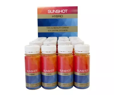 6 NEW SUN SHOT HYBRID  Sunbed And Sun Tanning Accelerator & Beauty TanShot Drink • £13.99