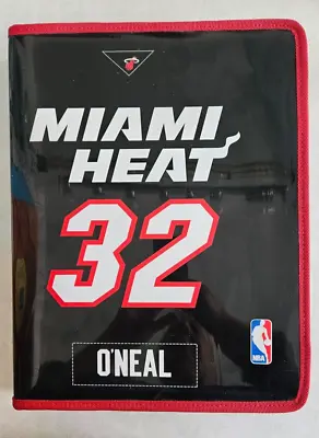 Miami Heat NBA #32 Shaquille O’Neal Red 'n Black Zippered 3 Ring Binder • $11.99