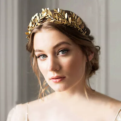 Greek Goddess Laurel Wreath Leaf Headband Head Band Wedding Party Crown Bridals • £3.69