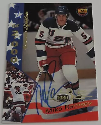 1980 Usa Miracle On Ice Mike Ramsey Autograph #d/2000 Signature Rookies 1995 • $29.99