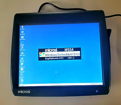 Micros WS5A Workstation Touchscreen POS Terminal/Register 400814-101 With Stand • $325