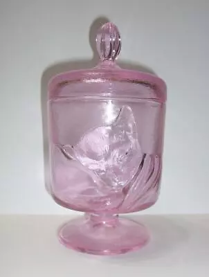 Fenton Glass 2022 Rose Pink Chessie Cat Box Covered Jar Vase By Mosser C & O New • $221.40