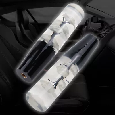 VIP 20CM JDM Clear White Real Flowers Manual Car Gear Shift Knob Lever Shifter • $25