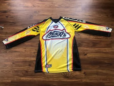 VINTAGE MSR Men Motorcycle Jersey Dirt Bike MS Racing Motorcross Made In The USA • $25