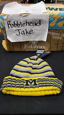 Nwt Michigan Wolverines Logo Adidas Cap Hat Knit Cuffed Beanie Adult • $18.99