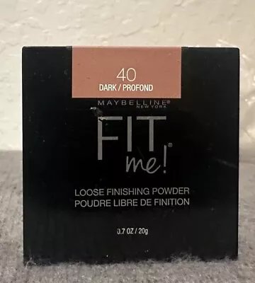 MAYBELLINE Fit Me! Loose Finishing Powder -40 Dark Profond.accept Offers • $9.41