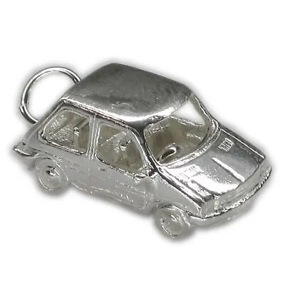 Mini Metro Car Sterling Silver Charm .925 X 1 Metros Cars Charms • £22.75
