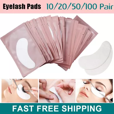 1-200 Pairs Eyelash Extensions Pads Under Eye Lash Gel Lint Free Eye Patches Pad • £1.99