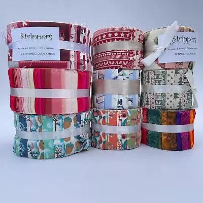 Clearance 100% Cotton Jelly Rolls Fabric Strips Bundles Sewing Patchwork Craft • £20