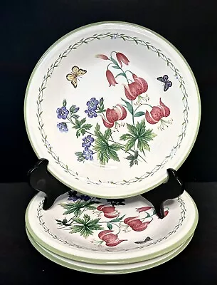 3 Studio Nova Garden Bloom Butterfly Salad Dessert Plates Set Of 3 Mikasa 7 3/4” • $20.38