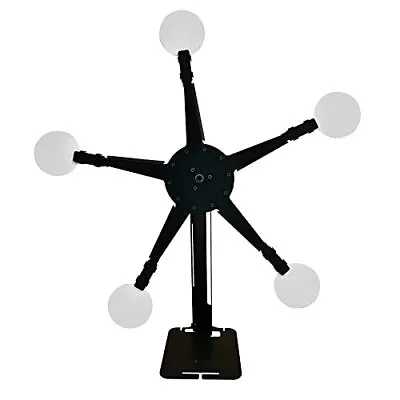 Resetting And Rotate The Metal Shooting Target Stand With 5 Steel Plates For ... • $55.30