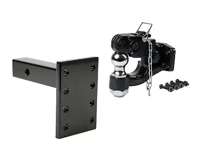 Mounting Pintle Hitch KIT: Mounting Plate With 8 Ton 2 Inch Ball For Trailers • $99.99