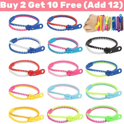 Sensory- Zipper Fidget Bracelet Zip Stim Kids Toys Stress Anxiety Relief Autism • £2.76