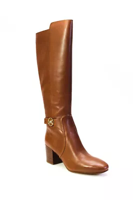 Michael Michael Kors Womens Knee High Carmen Boots Luggage Brown Size 9.5M • $109