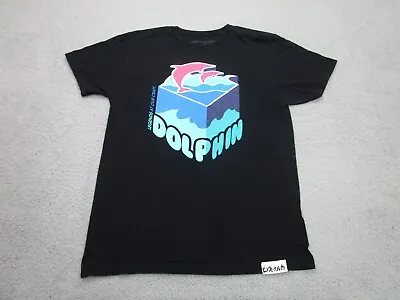 Pink Dolphin Shirt Mens M Black Tee Adult Medium T-Shirt • $14.80