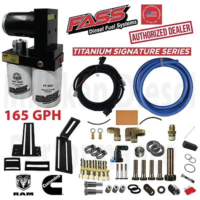 FASS Titanium 165 GPH Fuel Lift Pump System Fits 19-20 Dodge Ram Cummins Diesel • $711.55