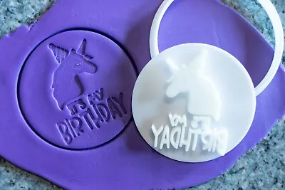 $7.61 • Buy It's My Birthday Unicorn, Cookie, Fondant Cutter And Embosser, 3D Printed